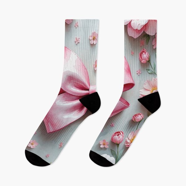 Item preview, Pink Bow with Floral designed and sold by Neranchara.