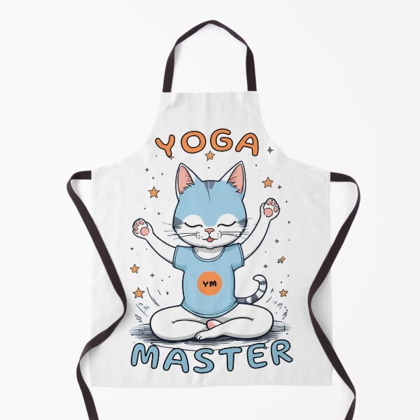 Item preview, YOGA MASTER kitty designed and sold by Mannaz Creative Shop.