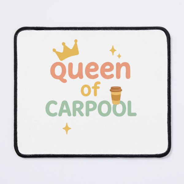 Item preview, Queen of Carpool Shirt Funny Mom Tee Pastel Aesthetic Coffee Lover Gift Mommy and Me Matching Outfit Mom Life Shirt designed and sold by Merchdusa.