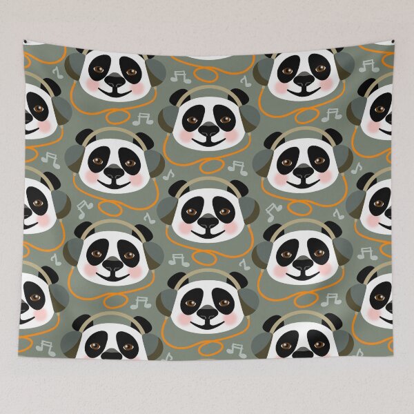 Item preview, Panda Music - Green designed and sold by marialindemann.