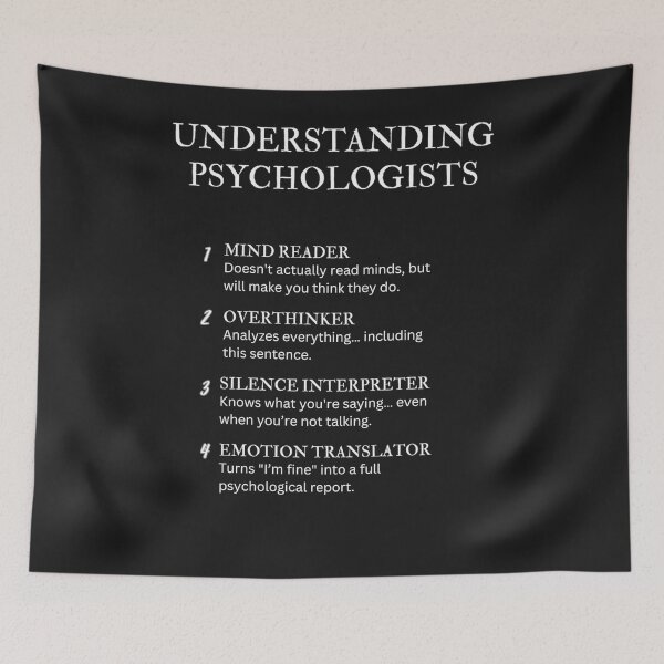 Item preview, Understanding Psychologists - Black designed and sold by PsyFlow35.