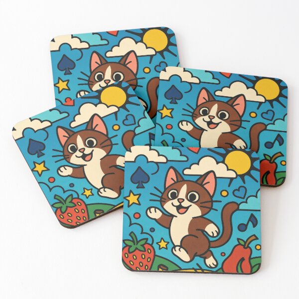 Item preview, Bounce & Bliss – Munchkin Cat in Toyism Dreamland designed and sold by LesChatsArt.