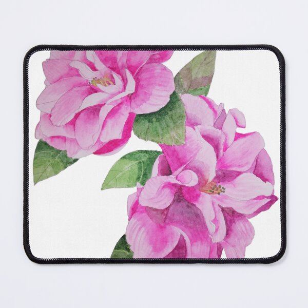 Item preview, Pink Camellias watercolour painting  designed and sold by esvb.