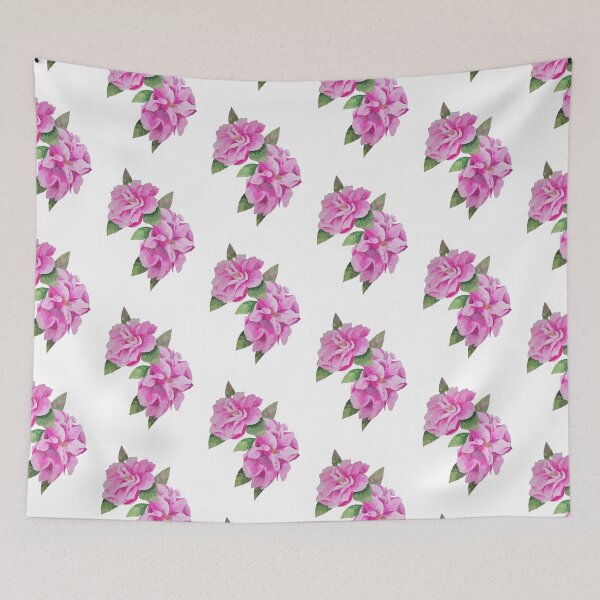 Item preview, Pink Camellias watercolour painting  designed and sold by esvb.
