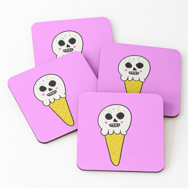 Item preview, Cutecore Skull Ice Cream Cone designed and sold by AnAwkwardOtter.