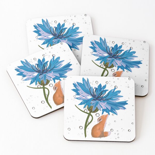 Item preview, Cornflower as an umbrella to the fox designed and sold by agamilion.
