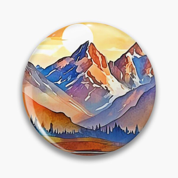 Item preview, Sunset Mountain Art Design designed and sold by Health And Fitness Posts e-Store.