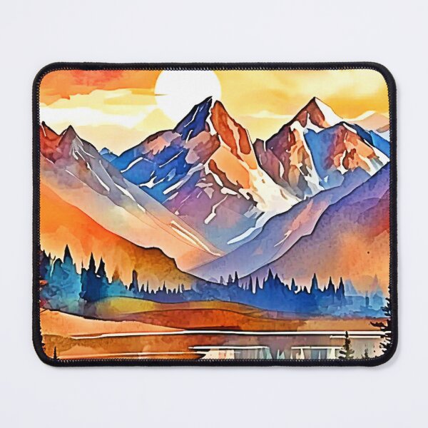 Item preview, Sunset Mountain Art Design designed and sold by Health And Fitness Posts e-Store.