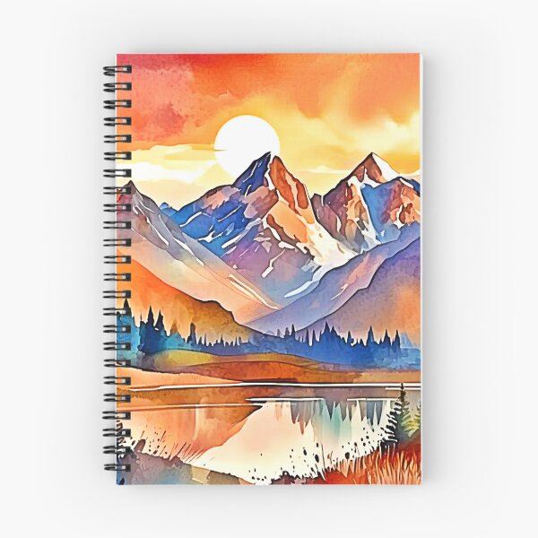 Item preview, Sunset Mountain Art Design designed and sold by Health And Fitness Posts e-Store.