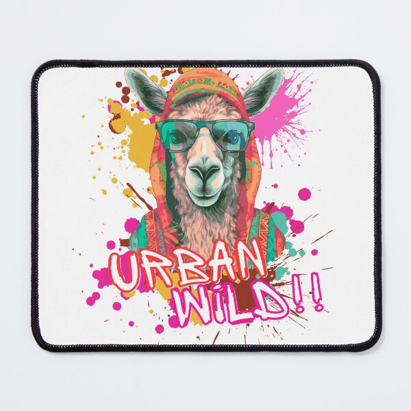 Artikelvorschau, Urban Wild Llama Herren T-Shirt – Streetwear Grafik-T-Shirt entworfen und verkauft von Homyar.