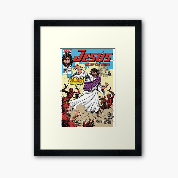 Vista previa del artículo con la obra «Camiseta Jesús, Hijo de Dios - Toda Autoridad», diseñado y vendido por Exalt Pictures.