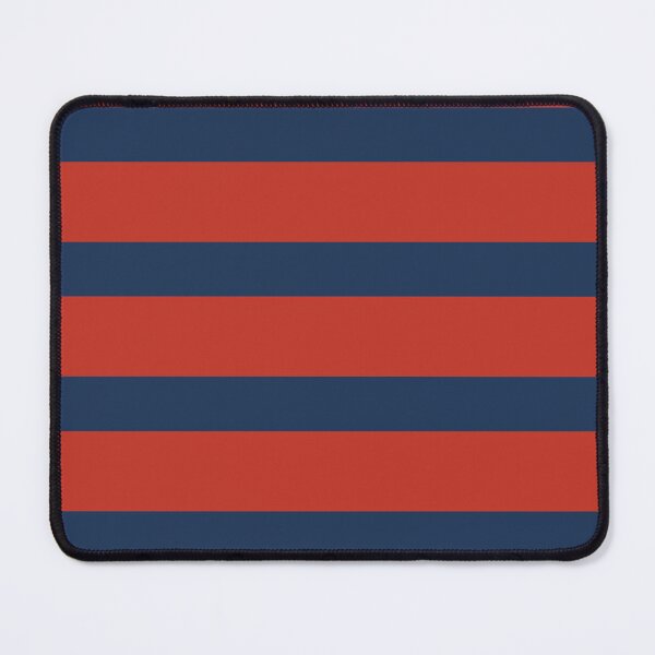 Item preview, Maritime Flame Stripes Throw – Vermilion Red & Deep Navy Nautical Blanket designed and sold by The Cozy Stripe | Modern Textile Stories.