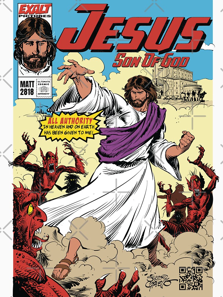 Thumbnail 7 of 7, Classic T-Shirt, Jesus Son of God Comic Cover All Authority designed and sold by fbreedon.