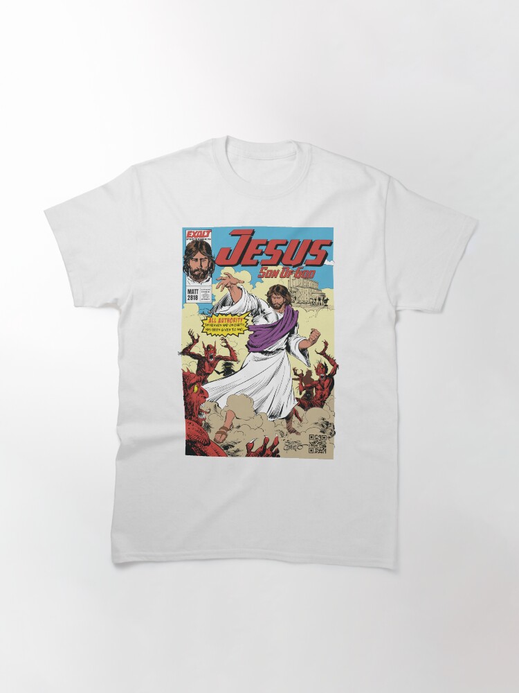 Thumbnail 3 of 7, Classic T-Shirt, Jesus Son of God Comic Cover All Authority designed and sold by fbreedon.