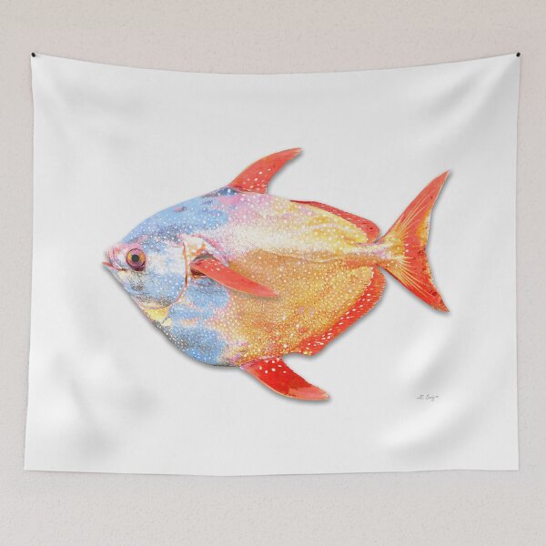 Item preview, Colorful Moonfish Fish Art designed and sold by Sharon Cummings Art.