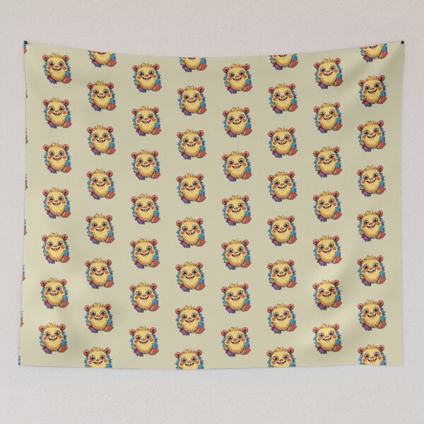 Item preview, Fluffy Happy Monster – Playful and Fun designed and sold by KateVil.