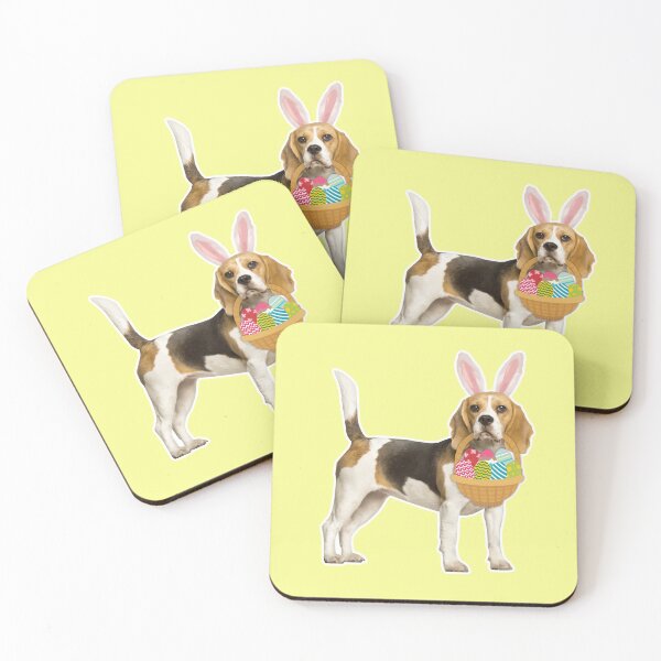 Item preview, Easter Beagle Dog with Easter Egg Basket designed and sold by EstelleStar.