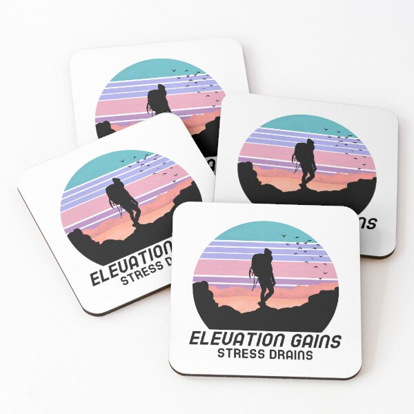 Item preview, Elevation Gains Stress Drains T-Shirt designed and sold by gjen53.