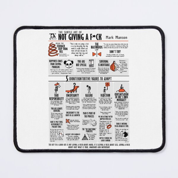 Item preview, Visual Book The Subtle Art of Not Giving a F*ck (Mark Manson) designed and sold by TKsuited.