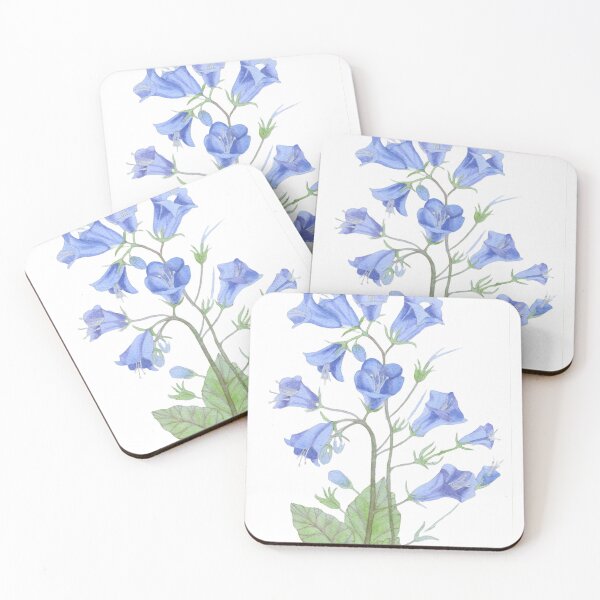 Item preview, California desert bluebells watercolour painting  designed and sold by esvb.