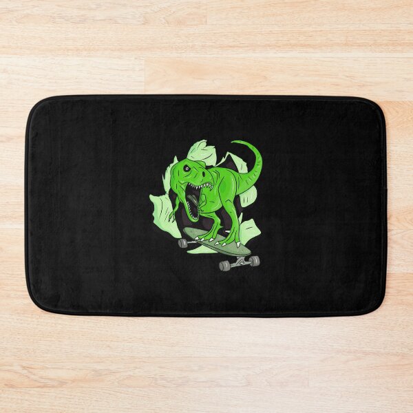 Item preview, Green dinosaur skateboarder on a skateboard designed and sold by Joncasmiart.