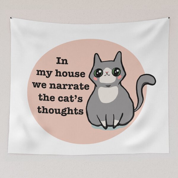 Item preview, Cat Quote (Solid Gray Tuxedo)  designed and sold by makell-creates.