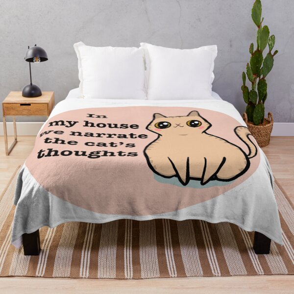 Item preview, Cat Quote (Buff) designed and sold by makell-creates.