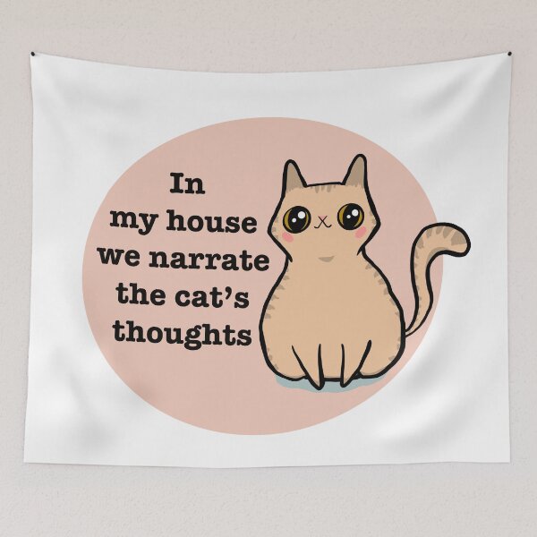Item preview, Cat Quote (Buff)  designed and sold by makell-creates.