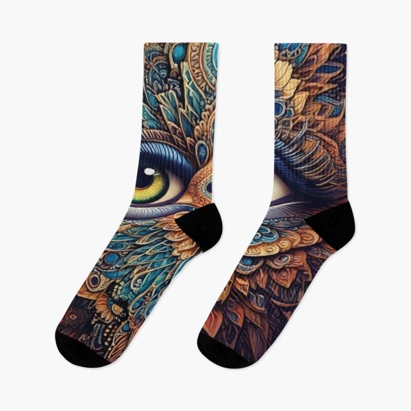Item preview, trippy pattern mandala eyes psychedelic designed and sold by CattlettArt.