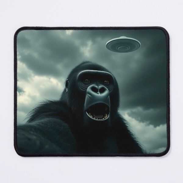 Item preview, Gorilla Selfie with UFO T-Shirt, Funny Alien Encounter Shirt, UFO Fan Tee designed and sold by fenrirwulf68.