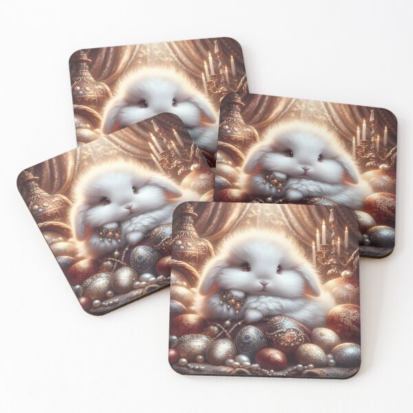 Item preview, Easter Bunny and Fluffy Royalty  designed and sold by ki-mer-a.