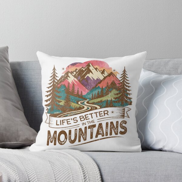 Item preview, Life's Better in the Mountains - Retro Hiking & Outdoor Adventure designed and sold by EpochFusion.