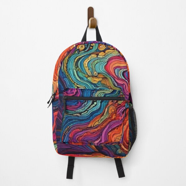Item preview, Wavy Trippy Pattern Mushrooms Psychedelic designed and sold by CattlettArt.