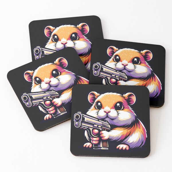 Item preview, Hamster with a gun designed and sold by SekoOne.