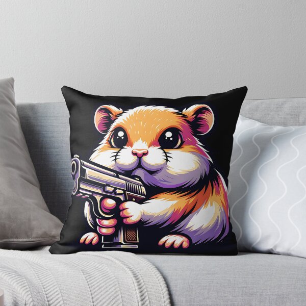 Aperçu de l'œuvre Hamster avec un pistolet créée et vendue par SekoOne.
