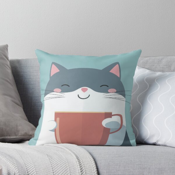 Aperçu de l'œuvre Café pour chats confortable créée et vendue par lostinpixels.