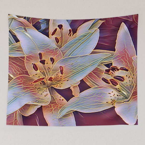 Item preview, Serenity in Bloom: The Soft Pastel Tiger Lily Design designed and sold by SL Timeless Moments .