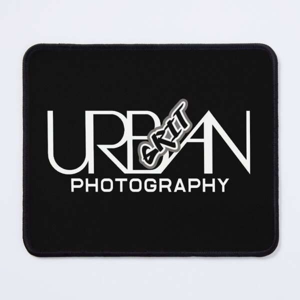 Item preview, for dark colored products- Urban Grit Photography Minimalist Logo with gray designed and sold by BIMMIG.