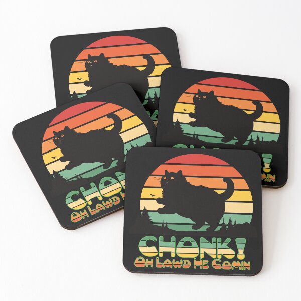 Item preview, Chonk! Oh Lawd He Comin - Retro Inspired Fat Cat designed and sold by FaeryNuff.