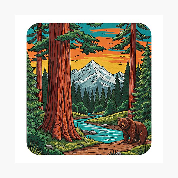 Item preview, Redwood National Park California designed and sold by Designbyhy.