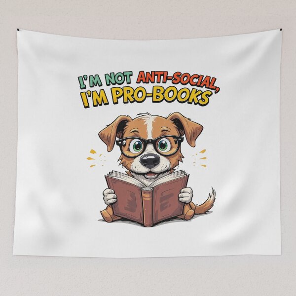Item preview, Dog Reader - Literary Humor and Unique Style designed and sold by latelierdechris.