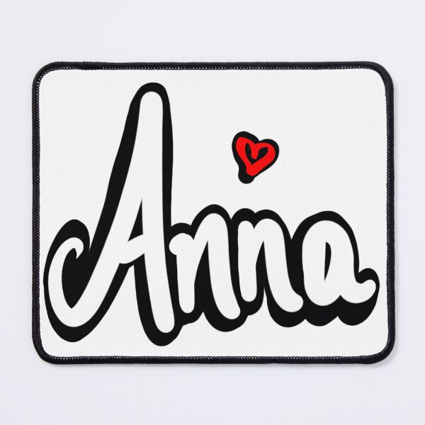 Item preview, Anna girls first name in white. Top 10 Personalized personalised customised name Anna  designed and sold by Artonmytee.