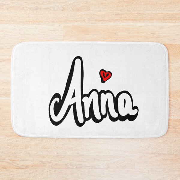 Item preview, Anna girls first name in white. Top 10 Personalized personalised customised name Anna  designed and sold by Artonmytee.