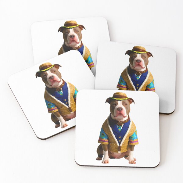 Item preview, Groovy 1970s Hippy Pitbull – Peace, Love & Paws designed and sold by Fredster1966.