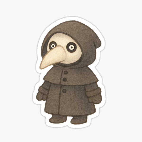 Artikel-Vorschau von SCP-049 Der Pestarzt Chibi Doodle, designt und verkauft von SealPoint.