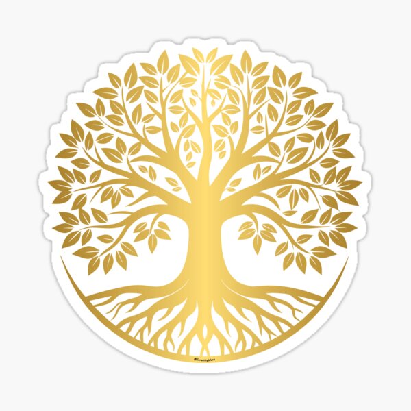 Tree of Life (gold) Sticker