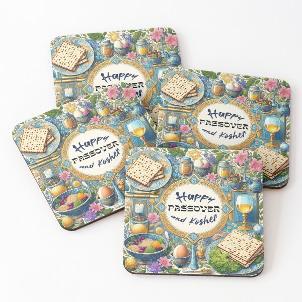 Item preview, HAPPY PASSOVER AND KOSHER designed and sold by YG - YiddisheGesheft.