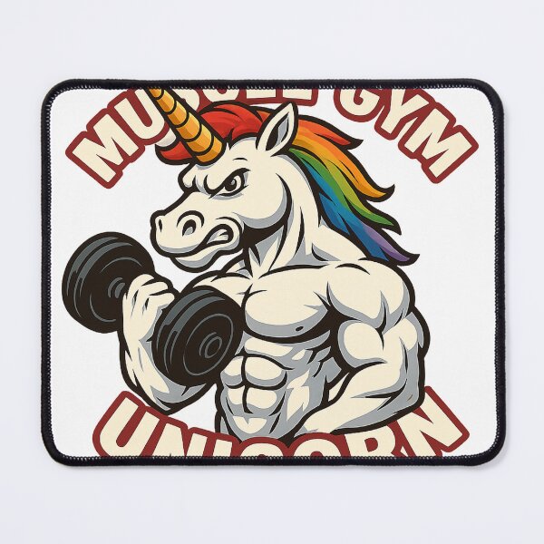 Item preview, Muscle Gym Unicorn | Funny Workout Fitness Lifting Design designed and sold by Mido tee art shop.