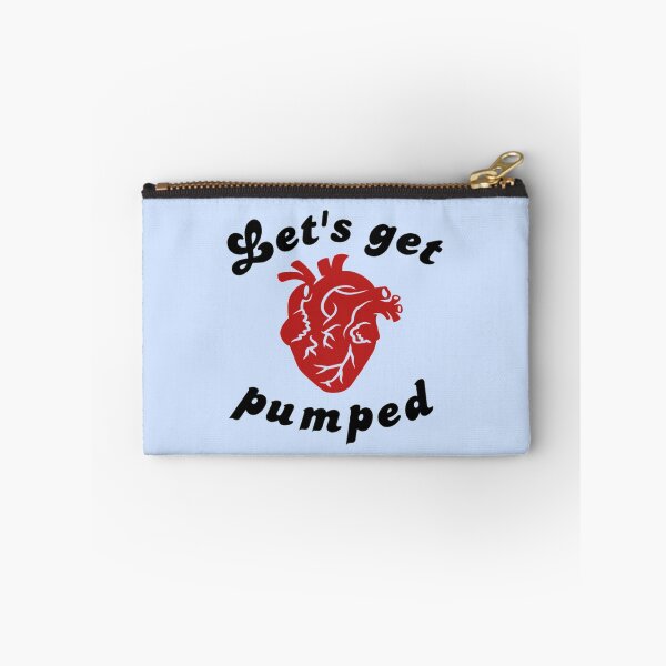 Item preview, Let's Get Pumped Heart Health Sticker Pin Button Cardiac designed and sold by LethallyBlonde.