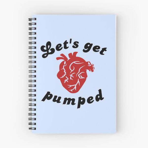 Item preview, Let's Get Pumped Heart Health Sticker Pin Button Cardiac designed and sold by LethallyBlonde.